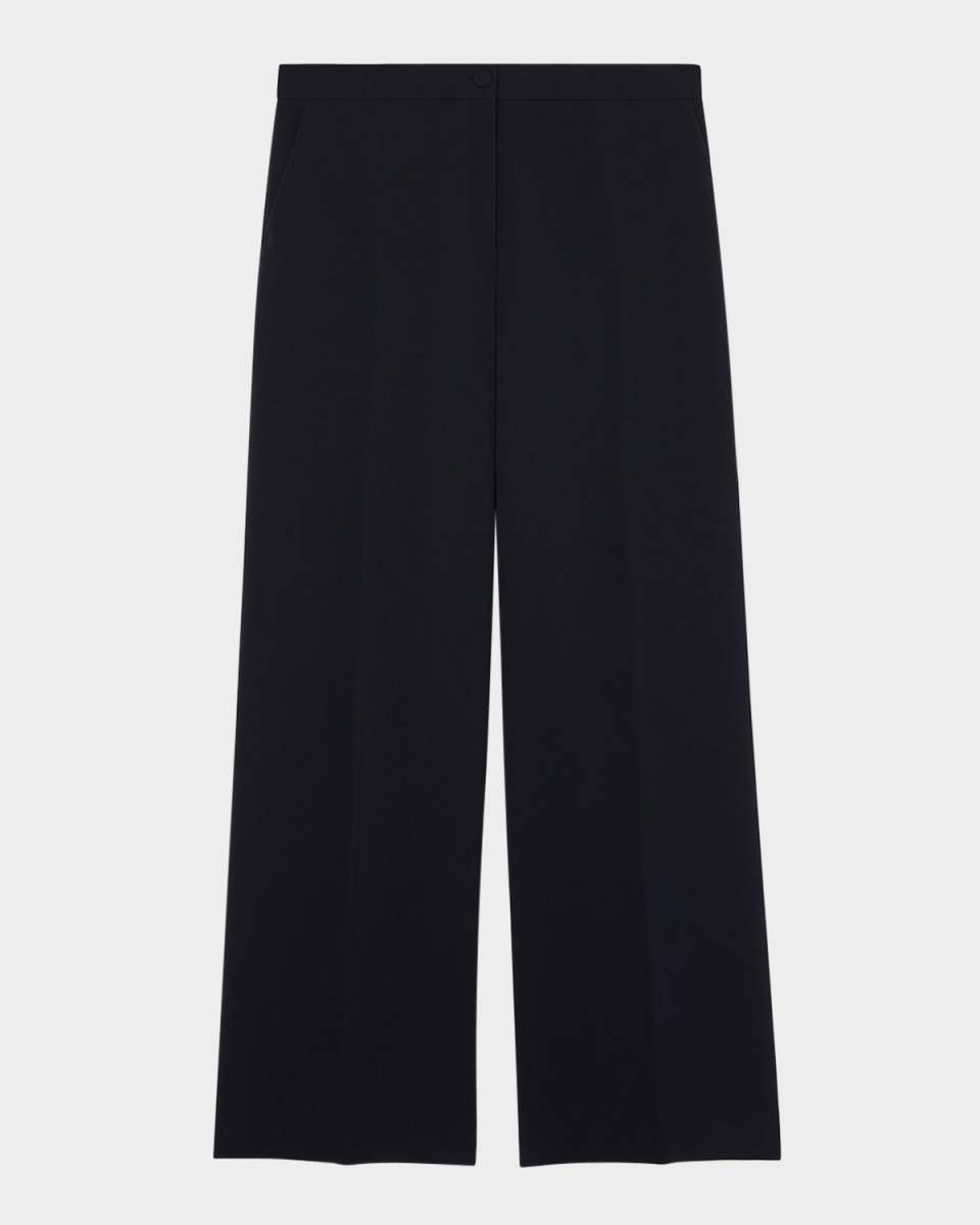 Plus Size Riccor Straight-Leg Cady Trousers